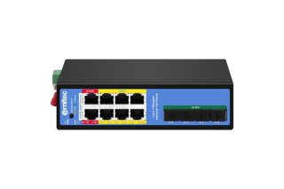 Ernitec 8-port 1000Mbps Industrial Managed L2 PoE Switch, 4 *1000Mbps SFP ports, 1 * Console port