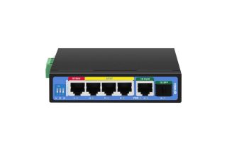 Ernitec 6-port 1000Mbps Intelligent Industrial PoE Switch